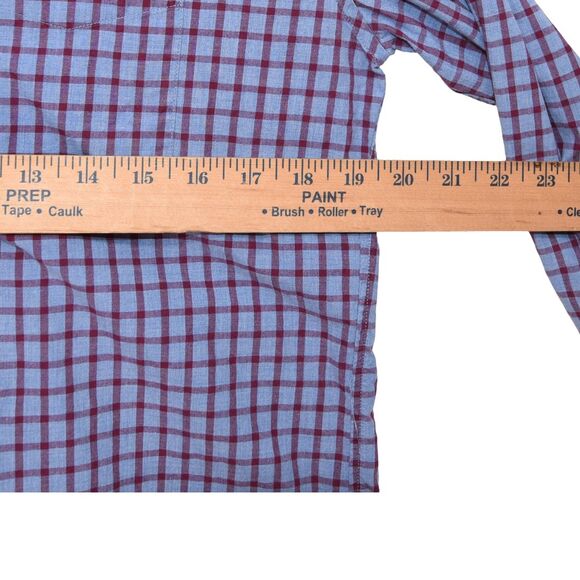 Bonobos Blue Burgundy Check Slim Fit Shirt M - Picture 6 of 6